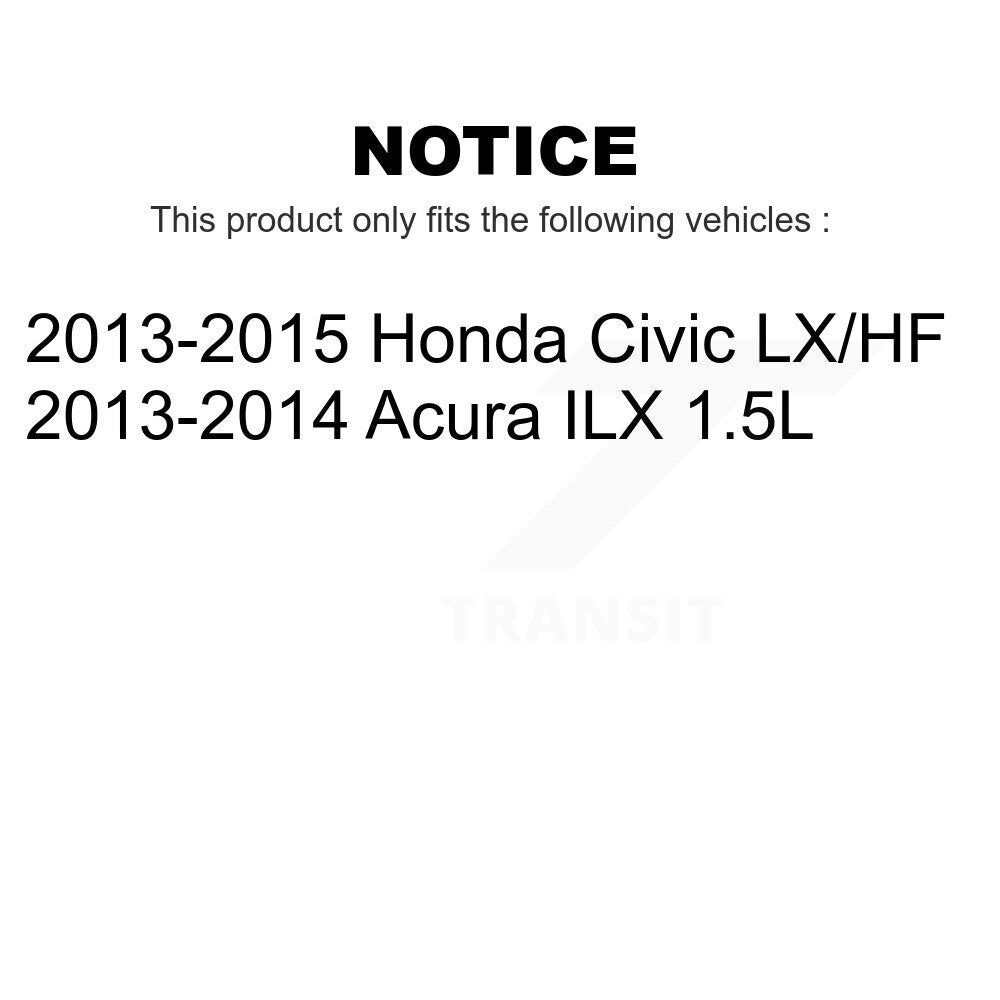 Front Rear Wheel Bearing And Hub Assembly Kit For Honda Civic Acura ILX K70-101631