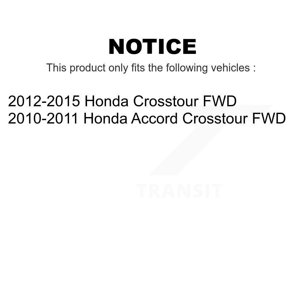 Front Rear Wheel Bearing And Hub Assembly Kit For Honda Crosstour Accord FWD K70-101657