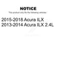 Front Rear Wheel Bearing And Hub Assembly Kit For Acura ILX K70-101681