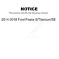 Front Rear Wheel Bearing And Hub Assembly Kit For 2014-2018 Ford Fiesta S Titanium SE K70-101686