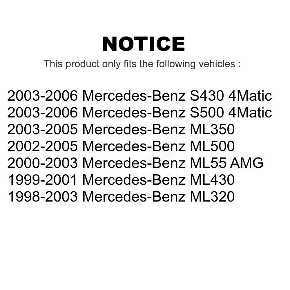 Front Rear Wheel Bearing Kit For Mercedes-Benz ML320 ML350 S430 S500 ML430 ML500 ML55 AMG K70-101725