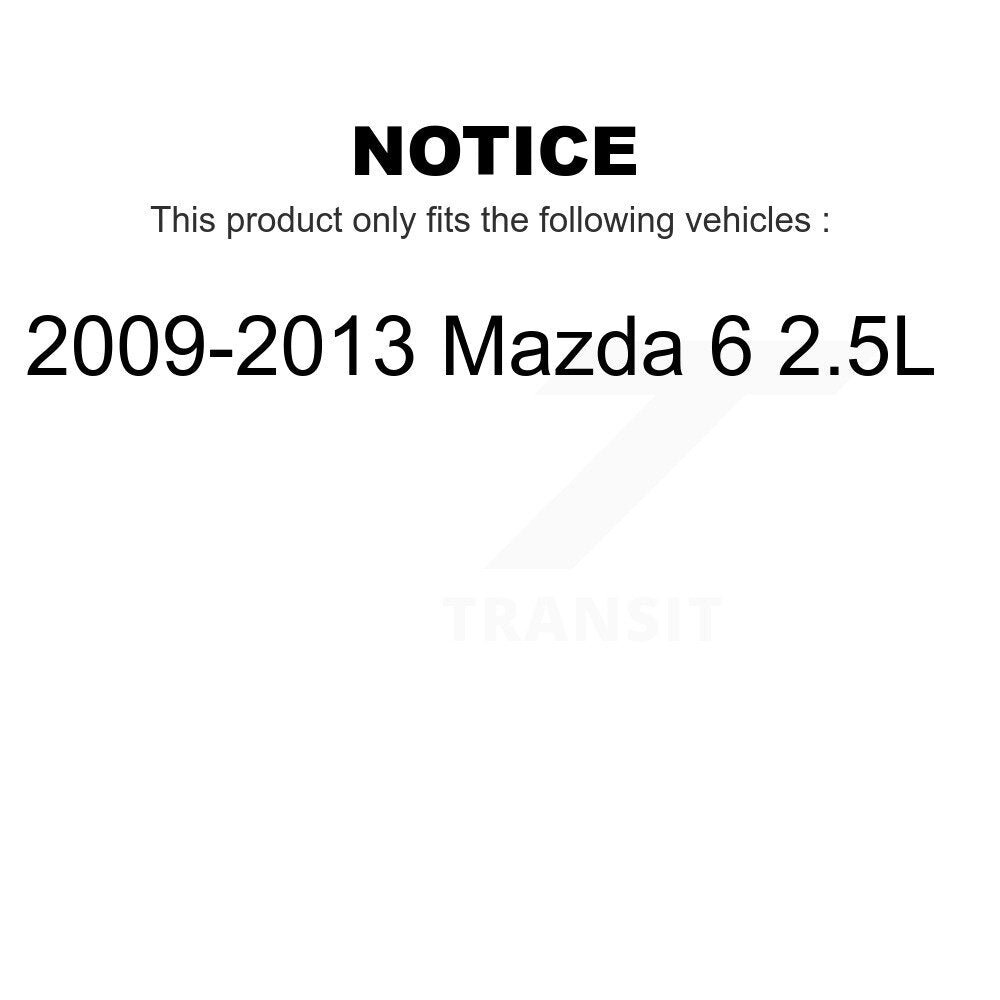 Front Rear Wheel Bearing And Hub Assembly Kit For 2009-2013 Mazda 6 2.5L K70-101768
