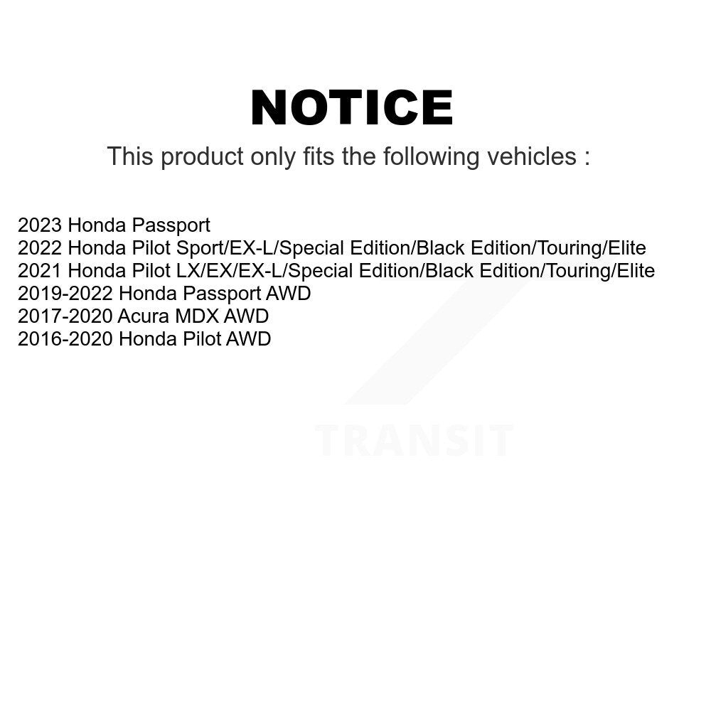 Rear Wheel Bearing And Hub Assembly Pair For Honda Pilot Acura MDX Passport K70-101775
