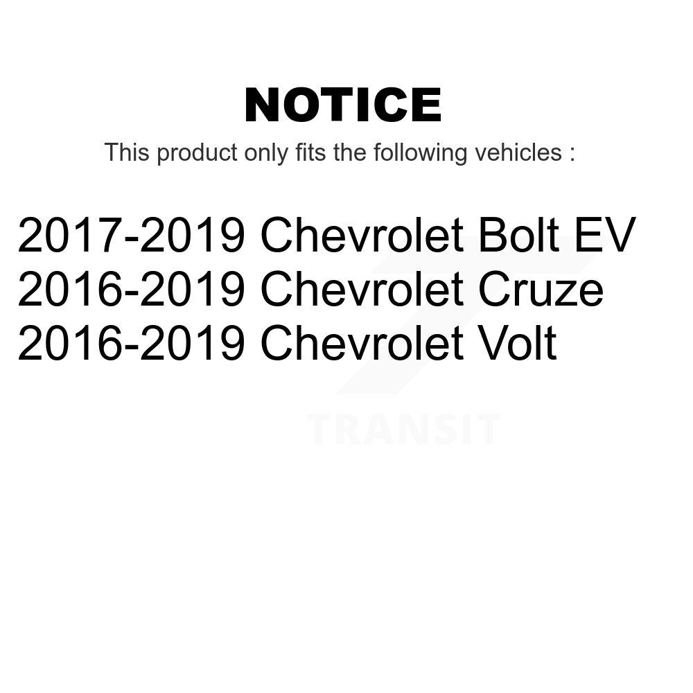 Rear Wheel Bearing And Hub Assembly Pair For Chevrolet Cruze Volt Bolt EV K70-101790
