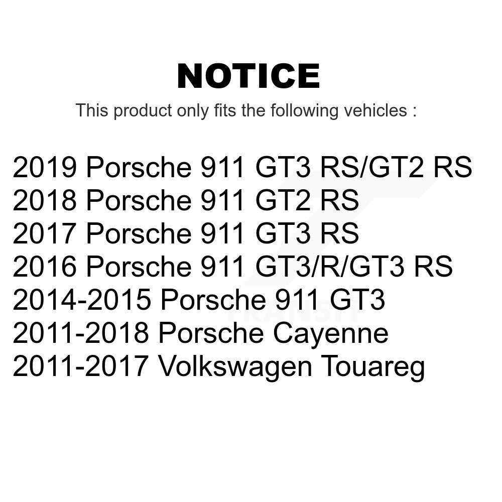 Rear Wheel Bearing And Hub Assembly Pair For Porsche Cayenne 911 Volkswagen Touareg K70-101791