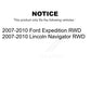 Front Rear Wheel Bearing & Hub Assembly Kit For 2007-2010 Ford Expedition Lincoln Navigator RWD K70-101852