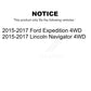 Front Wheel Bearing And Hub Assembly Pair For 2015-2017 Ford Expedition Lincoln Navigator 4WD K70-101871