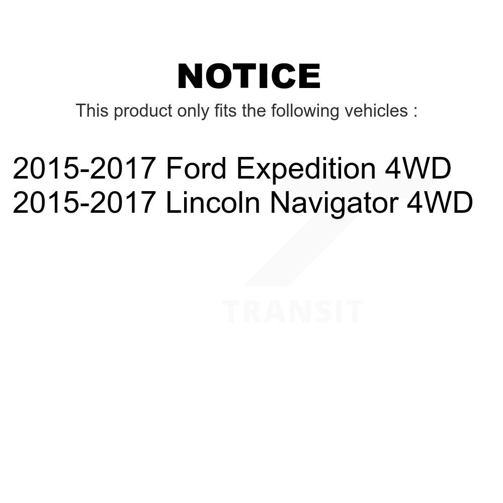 Front Wheel Bearing And Hub Assembly Pair For 2015-2017 Ford Expedition Lincoln Navigator 4WD K70-101871
