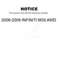 Front Rear Wheel Bearing & Hub Assembly Kit For 2006-2008 INFINITI M35 AWD K70-101993