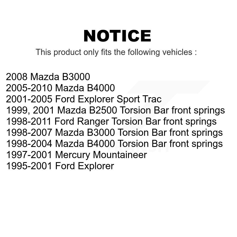 Front Suspension Control Arm And Ball Joint Assembly Link Kit For Ford Ranger Explorer Sport Trac Mazda Mercury Mountaineer B3000 B4000 B2500 K72-100005