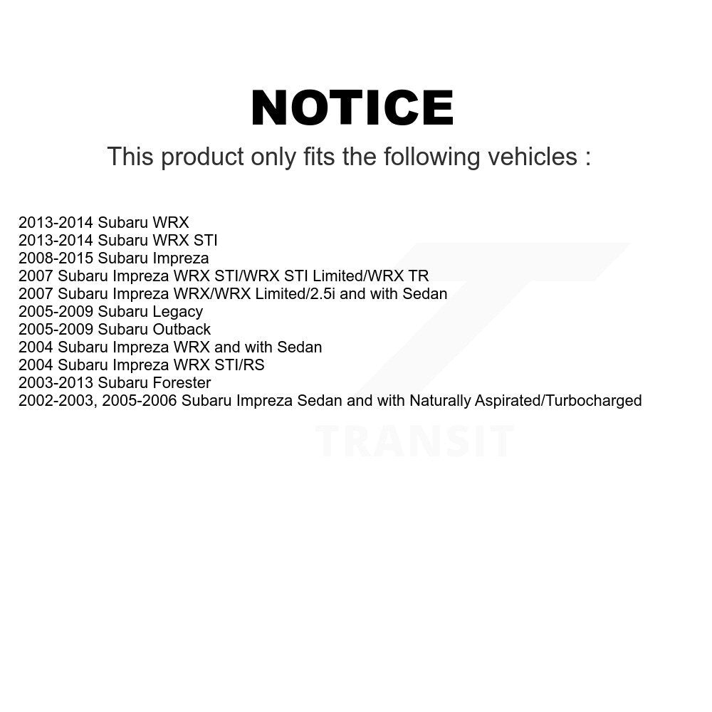 Front Suspension Link Pair For Subaru Impreza Forester Outback Legacy WRX STI K72-100201
