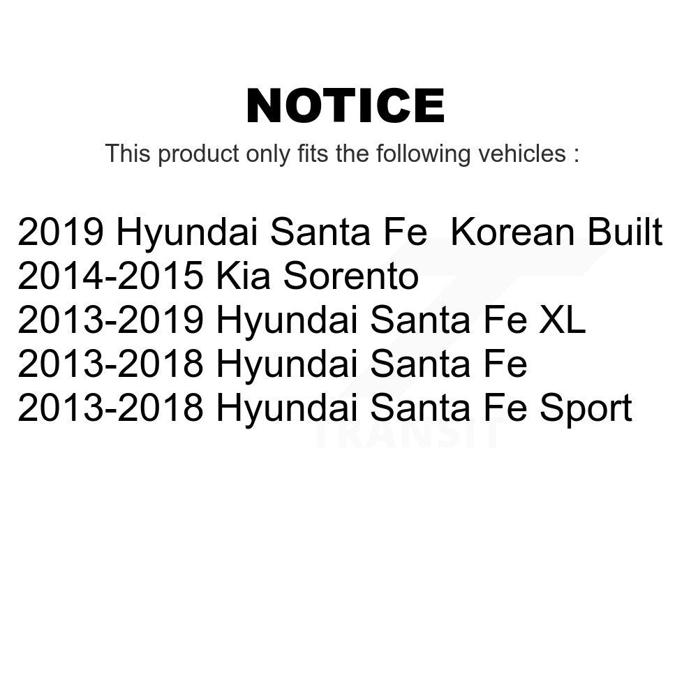 Front Suspension Link Pair For Hyundai Santa Fe Sport Kia Sorento XL K72-100233