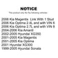 Front Suspension Link Pair For Hyundai Sonata Kia Optima XG350 Amanti XG300 Magentis K72-100279