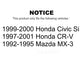 Front Suspension Link Pair For Honda CR-V Civic Mazda MX-3 K72-100283
