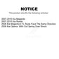 Rear Suspension Link Pair For Kia Rondo Optima Magentis K72-100351