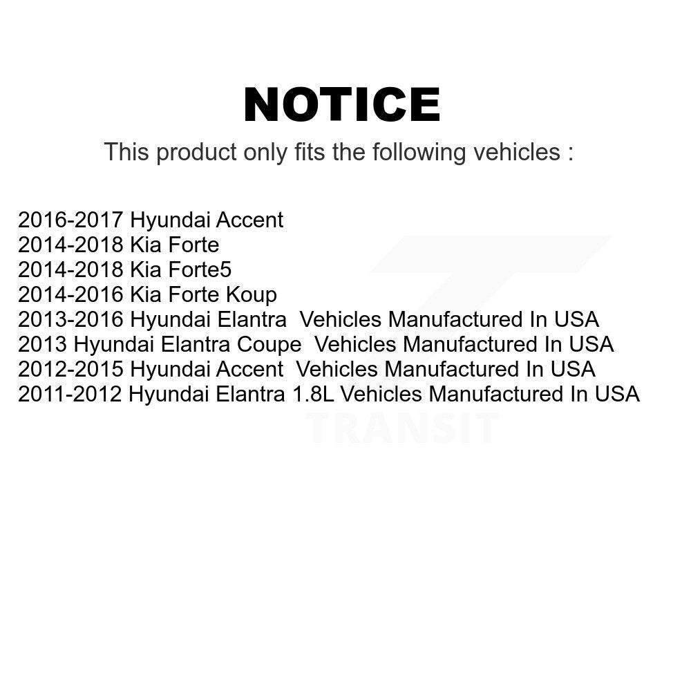 Front Suspension Ball Joints Pair For Hyundai Elantra Kia Forte Accent Forte5 Coupe Koup K72-100459