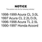 Rear Suspension Ball Joints Pair For Honda Accord Acura CL TL K72-100548