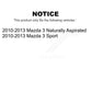 Front Suspension Control Arm And Ball Joint Assemblies Kit For 2010-2013 Mazda 3 Sport K72-100624