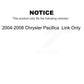 Front Rear Suspension Link Kit For 2004-2008 Chrysler Pacifica Only K72-100789