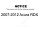 Front Rear Suspension Link Kit For 2007-2012 Acura RDX K72-100803