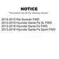 Front Rear Suspension Link Kit For Hyundai Santa Fe Sport Kia Sorento XL FWD K72-100817