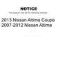Front Rear Suspension Link Kit For Nissan Altima K72-100844