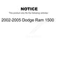 Front Suspension Ball Joint And Tie Rod End Kit For 2002-2005 Dodge Ram 1500 K72-100956