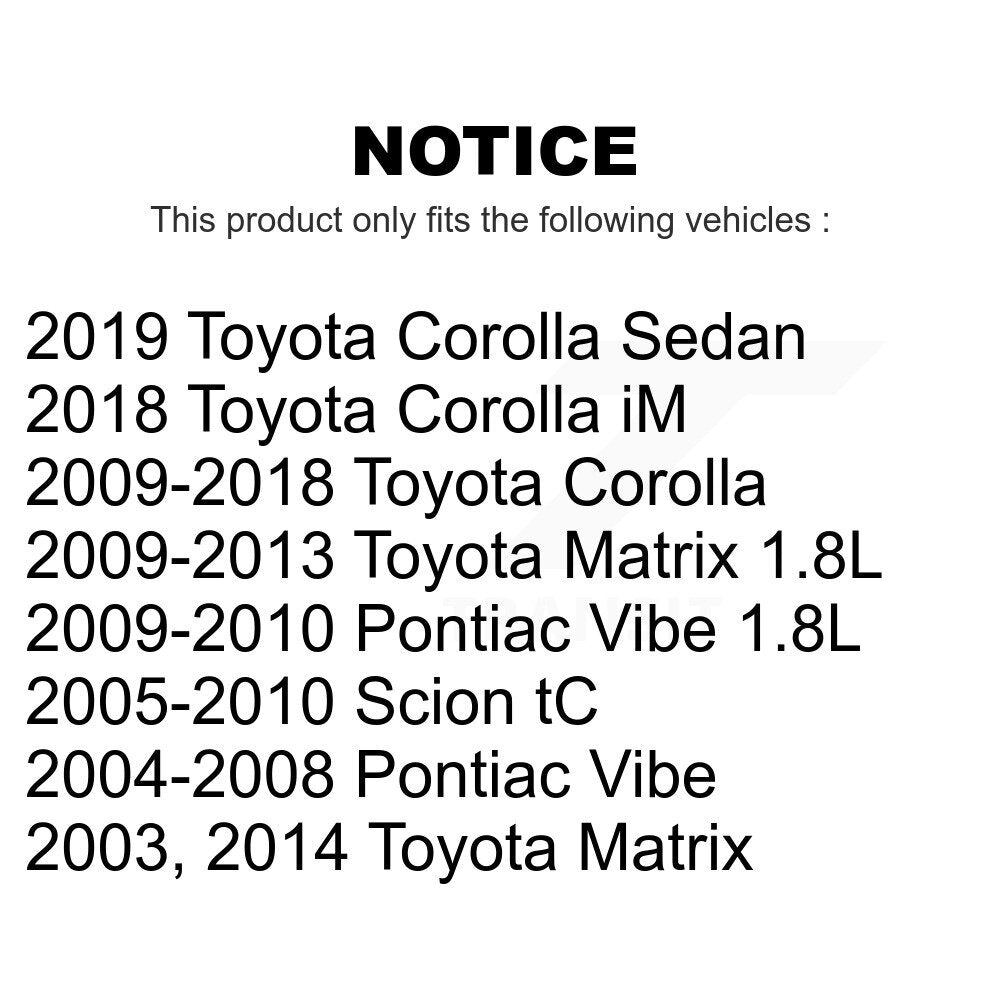 Front Suspension Ball Joints Pair For Toyota Corolla Scion tC Pontiac Vibe Matrix iM K72-101069