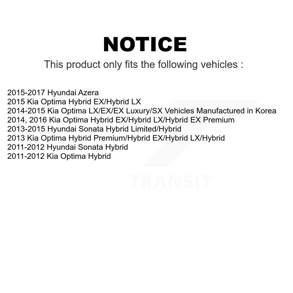 Front Suspension Control Arm And Ball Joint Assemblies Kit For Hyundai Sonata Kia Optima Azera K72-101117