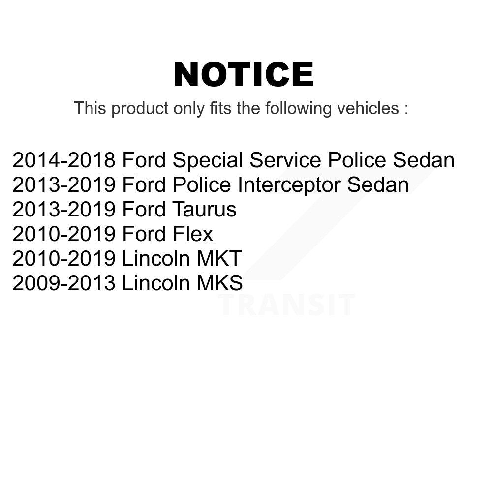 Front Suspension Control Arm And Ball Joint Assemblies Kit For Ford Taurus Flex Lincoln MKS Police Interceptor Sedan MKT Special Service K72-101119