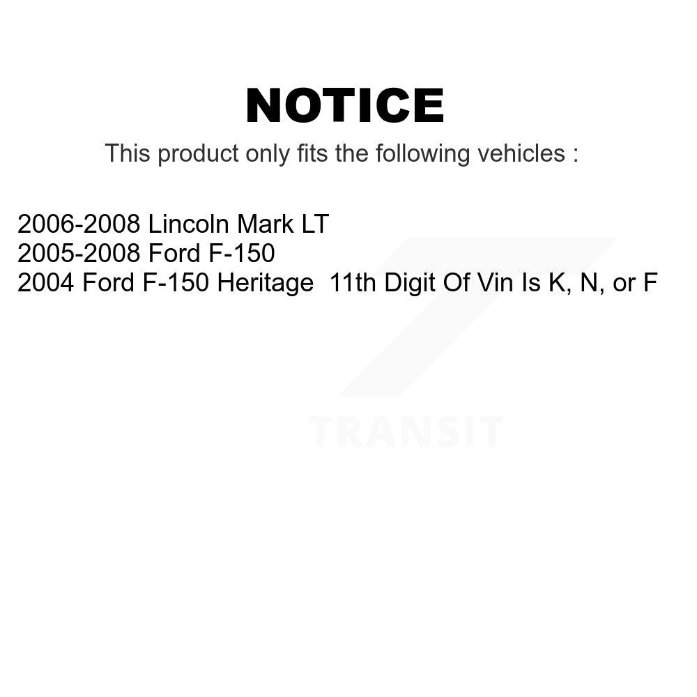 Front Suspension Control Arms And Lower Ball Joints Kit For Ford F-150 Heritage Lincoln Mark LT K72-101161