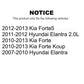Front Tie Rod End Kit For Hyundai Elantra Kia Forte Koup Forte5 K72-101234