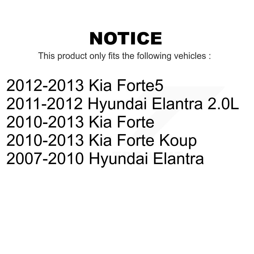 Front Tie Rod End Kit For Hyundai Elantra Kia Forte Koup Forte5 K72-101234