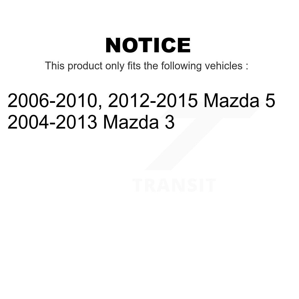 Front Rear Suspension Strut Shock Mounting Kit For Mazda 3 5 K73-100042