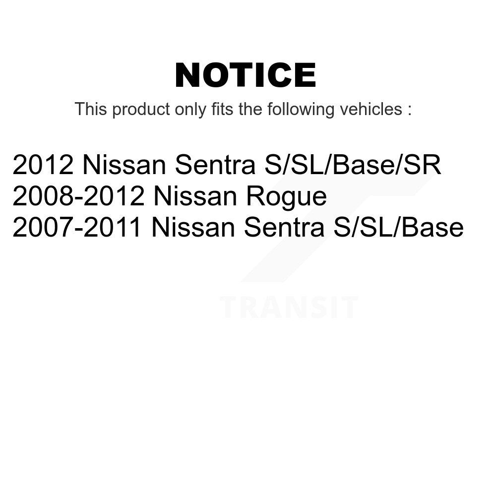 Front Suspension Strut Shock Mounting Kit For Nissan Sentra Rogue K73-100183