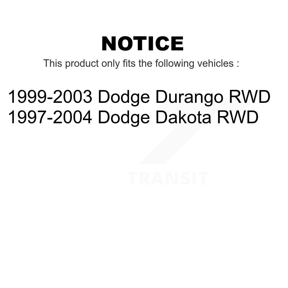 Front Suspension Shock Absorber Pair For Dodge Dakota Durango RWD K78-100063