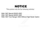 Front Rear Suspension Shock Absorber Kit For Ford Ranger Mazda B4000 B3000 4WD K78-100176