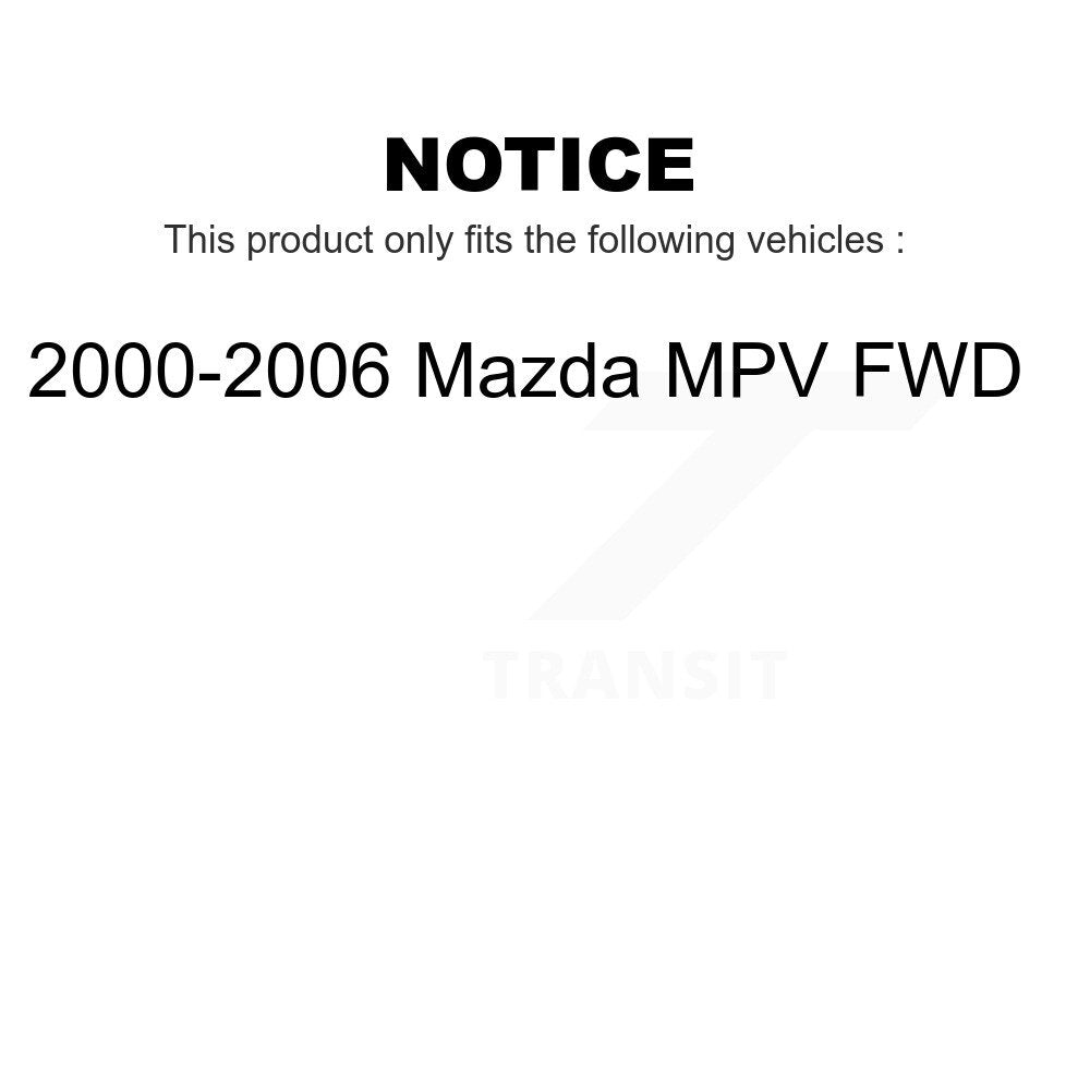 Rear Suspension Shock Absorber Pair For 2000-2006 Mazda MPV FWD K78-100288