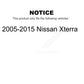 Rear Suspension Shock Absorber Pair For 2005-2015 Nissan Xterra K78-100292