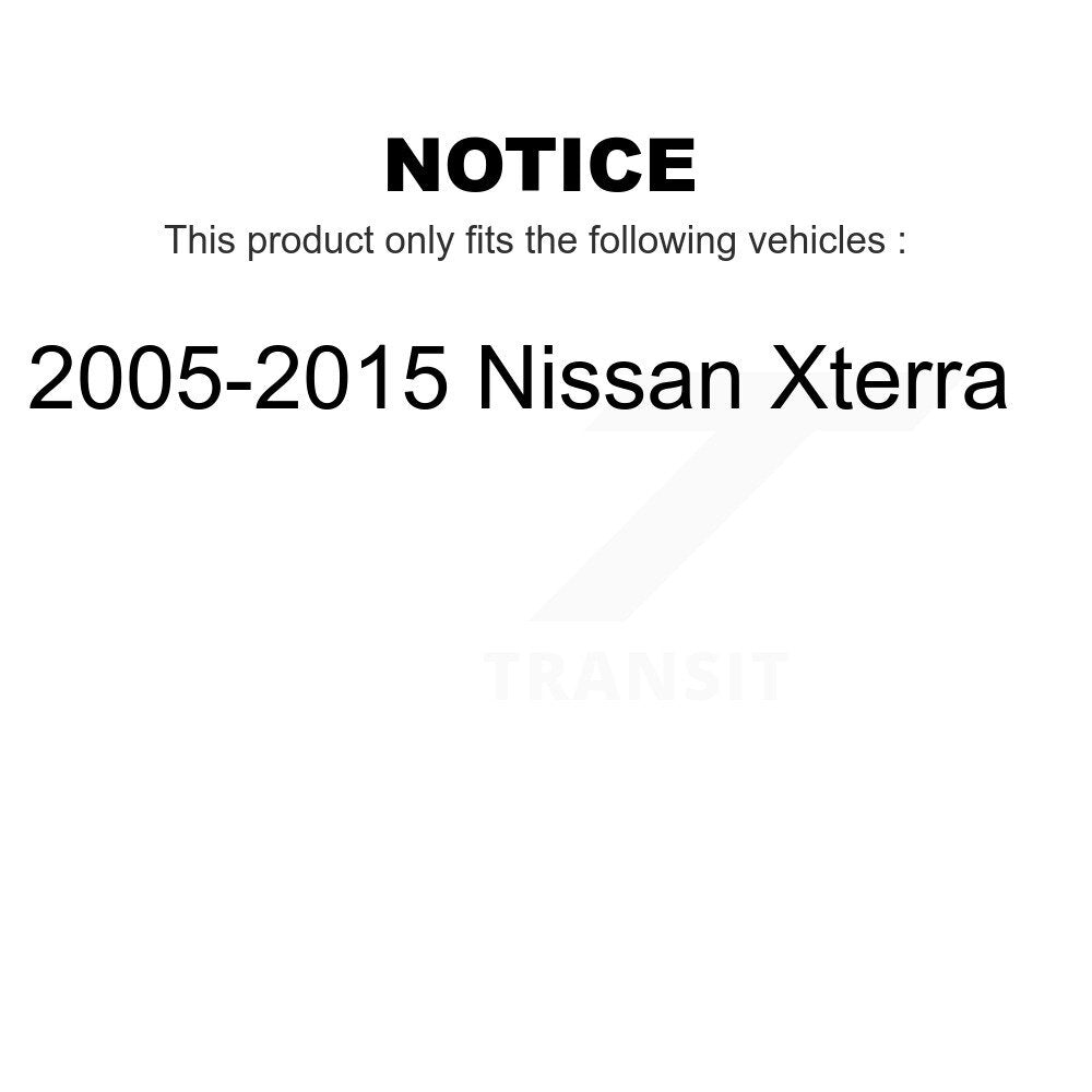 Rear Suspension Shock Absorber Pair For 2005-2015 Nissan Xterra K78-100292