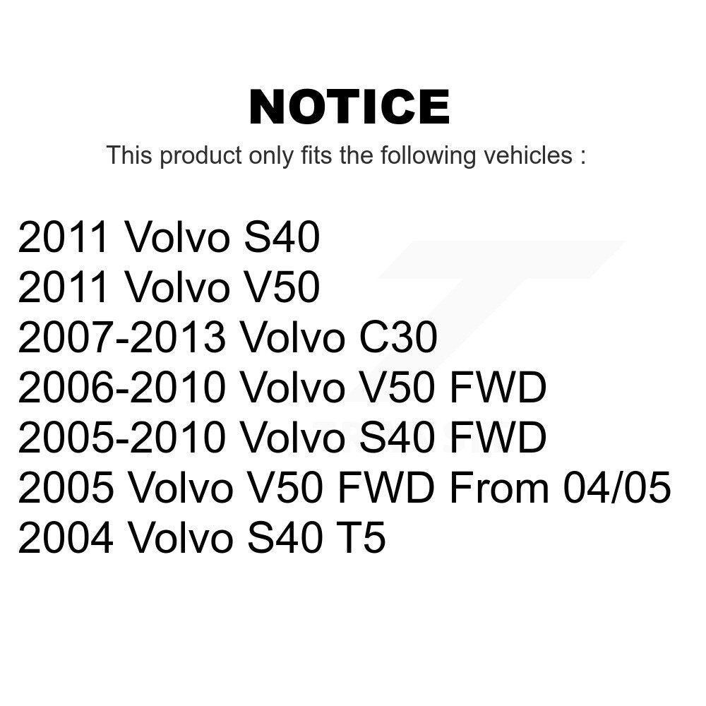 Rear Suspension Shock Absorber Pair For Volvo S40 C30 V50 K78-100320