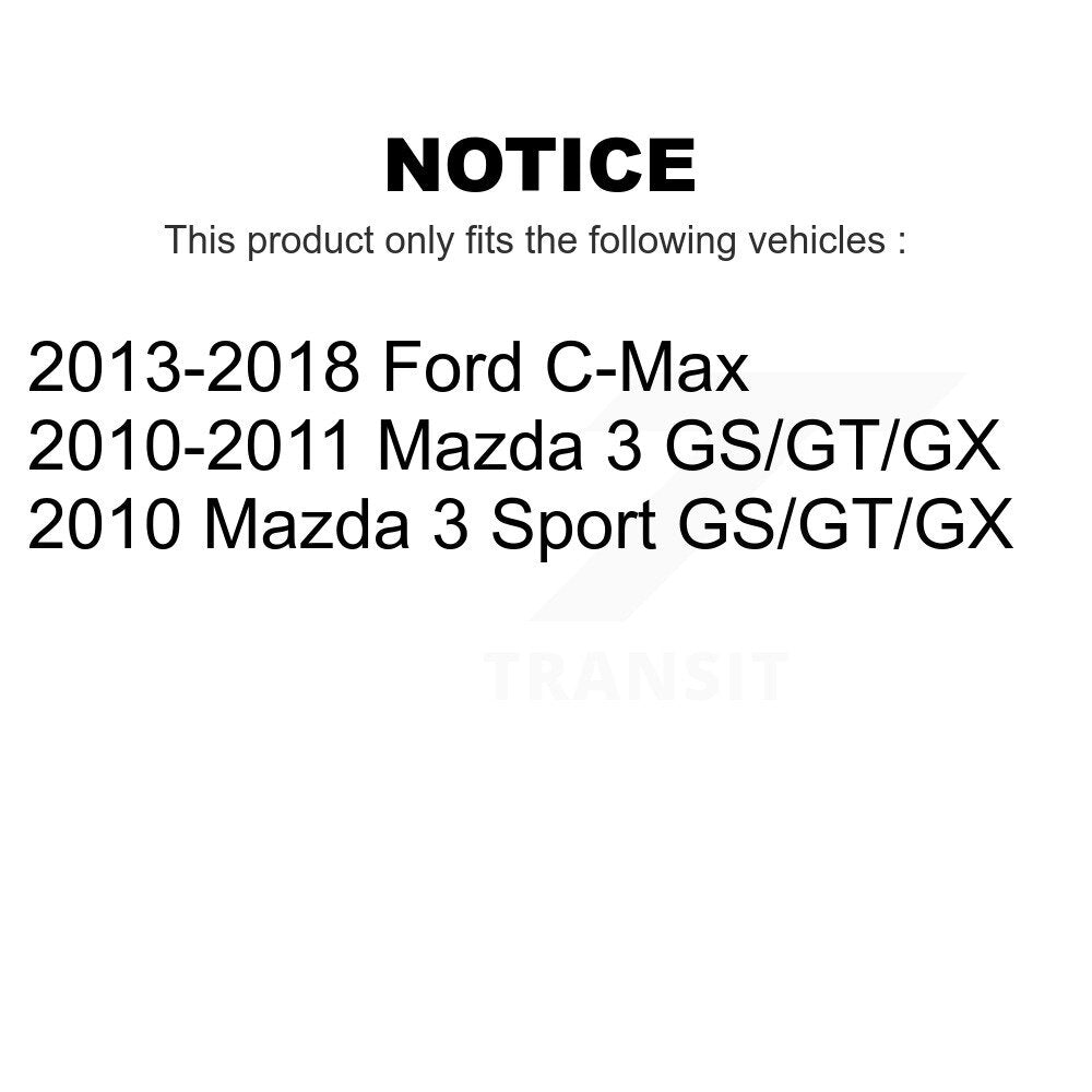 Rear Suspension Shock Absorber Pair For Mazda 3 Ford C-Max Sport K78-100336