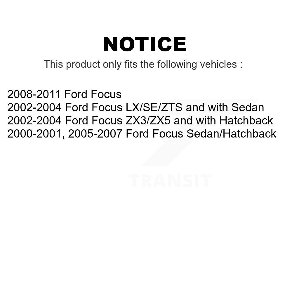 Rear Suspension Shock Absorber Pair For Ford Focus K78-100343