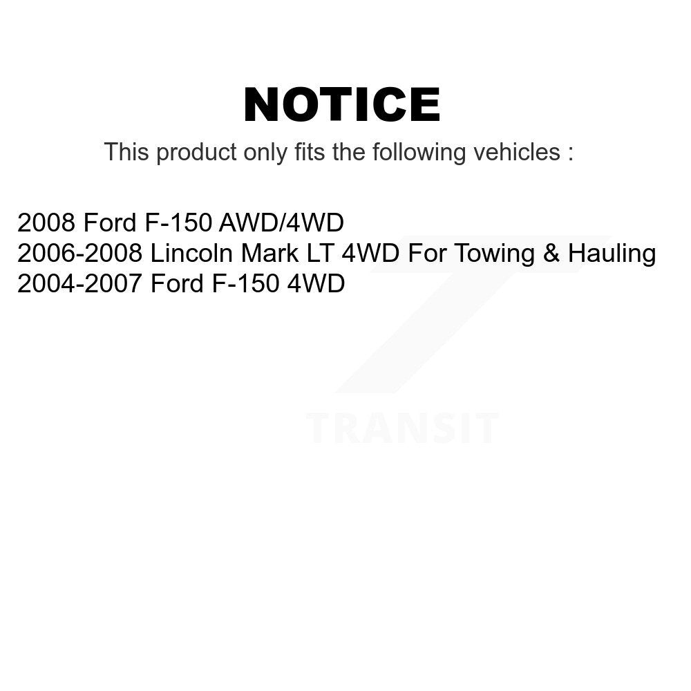 Rear Suspension Shock Absorber Pair For Ford F-150 Lincoln Mark LT K78-100355