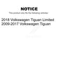 Rear Suspension Shock Absorber Pair For Volkswagen Tiguan Limited K78-100407