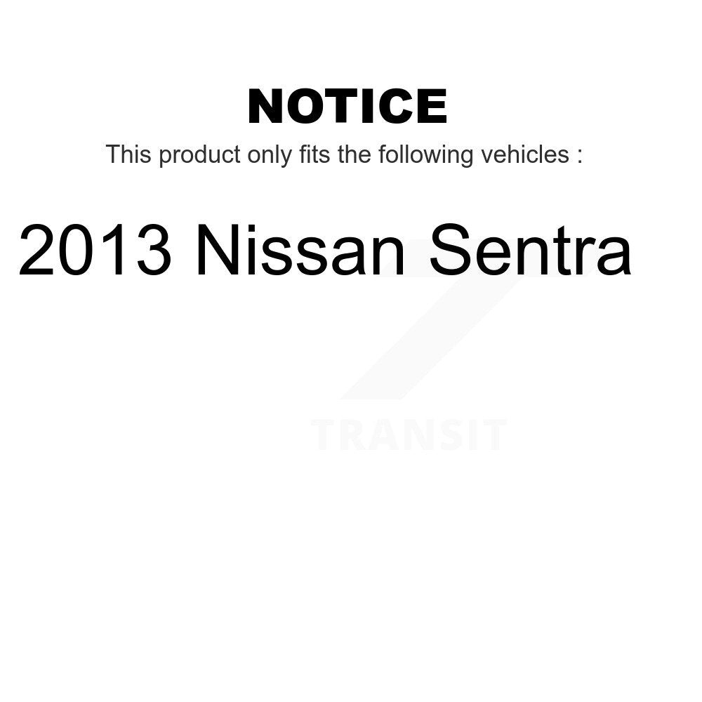 Rear Suspension Shock Absorber Pair For 2013 Nissan Sentra K78-100408
