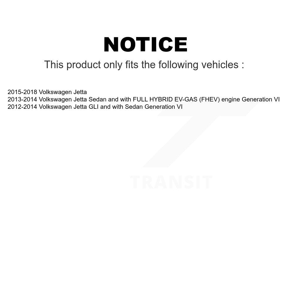 Rear Suspension Shock Absorber Pair For Volkswagen Jetta K78-100409