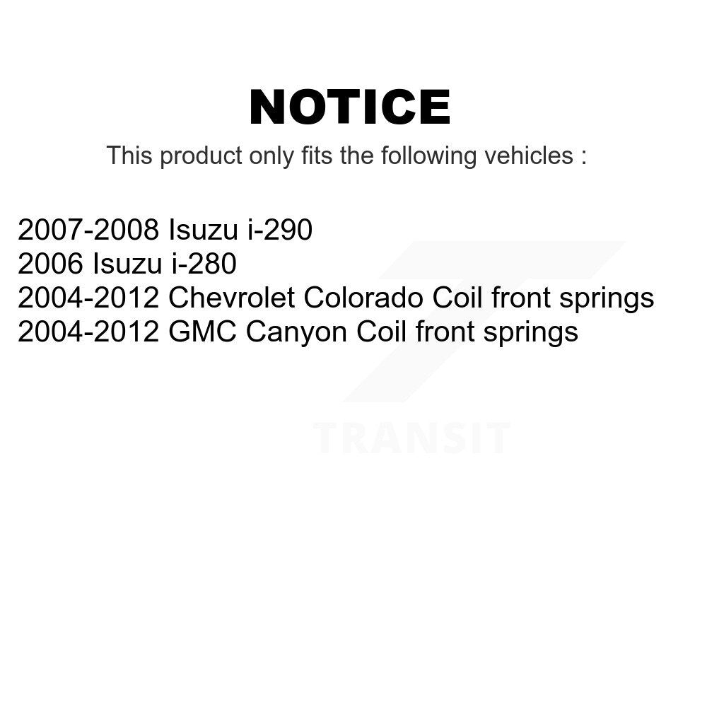 Rear Suspension Shock Absorber Pair For Chevrolet Colorado GMC Canyon Isuzu i-290 i-280 K78-100434