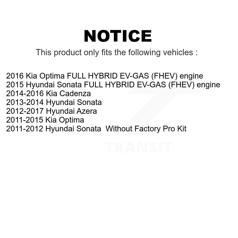 Rear Suspension Shock Absorber Pair For Hyundai Sonata Kia Optima Azera Cadenza K78-100496