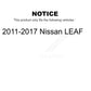 Rear Suspension Shock Absorber Pair For 2011-2017 Nissan LEAF K78-100646
